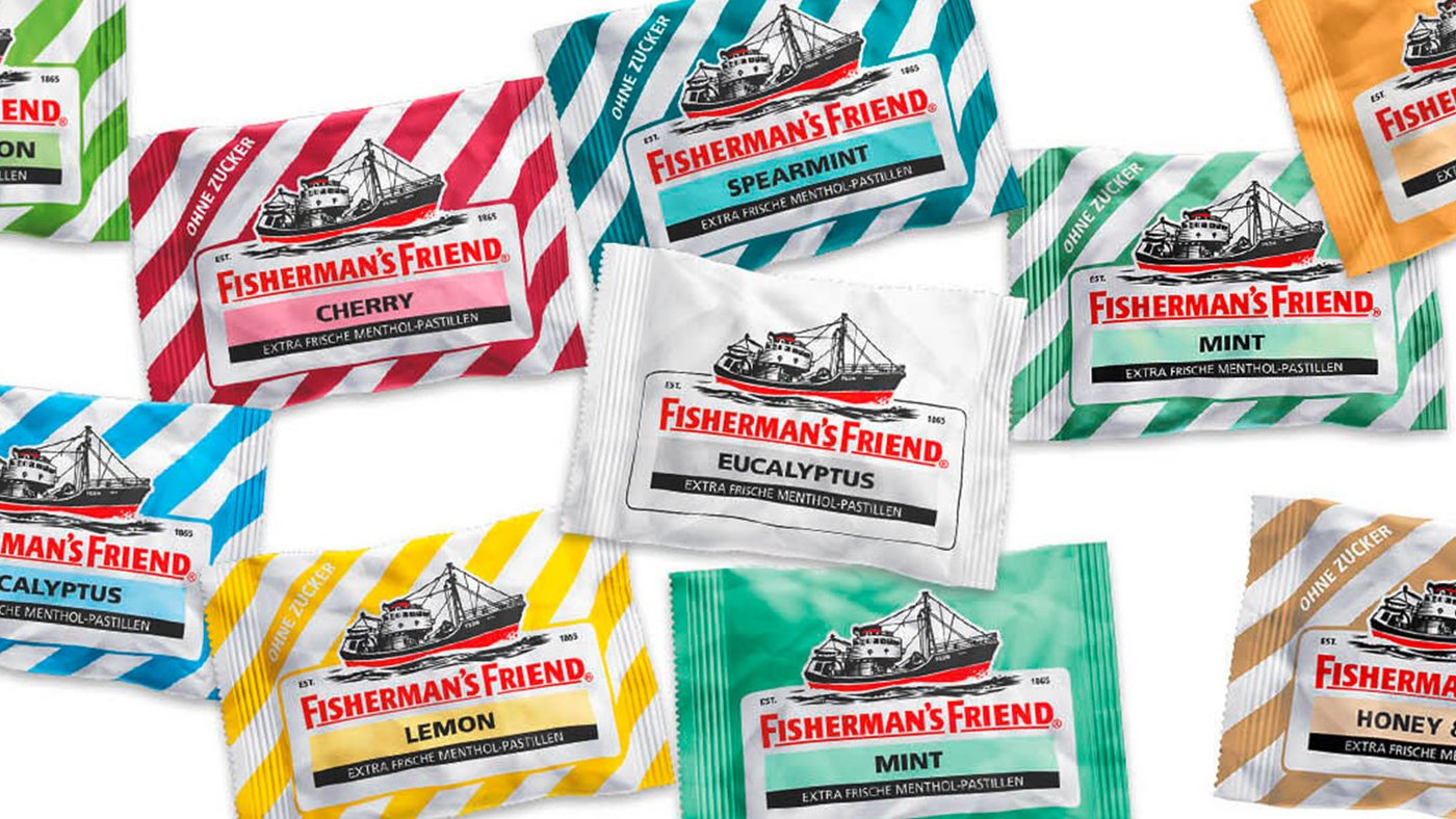 Verpackungen Fishermans Friend